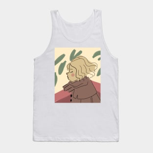 Portait wind girl Tank Top